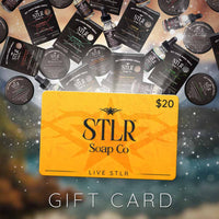 $20 denomination STLR Soap Co. gift card
