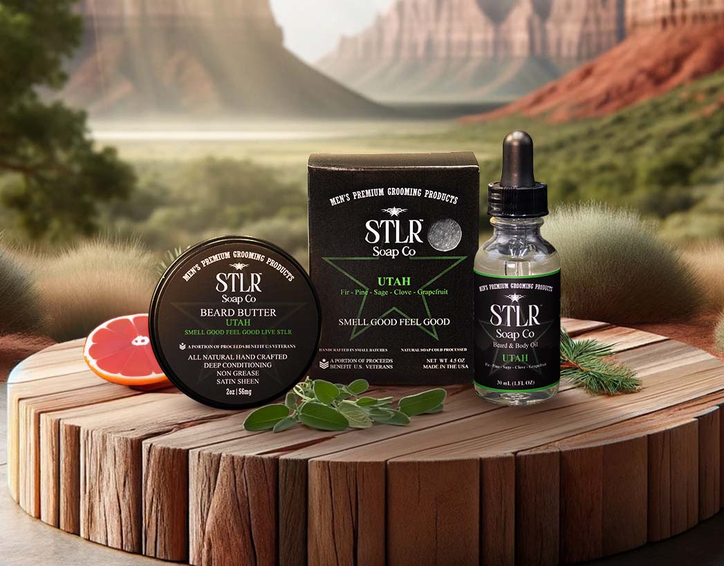 A west united states themed environment showcasing utah collection of men's products for mobile devices